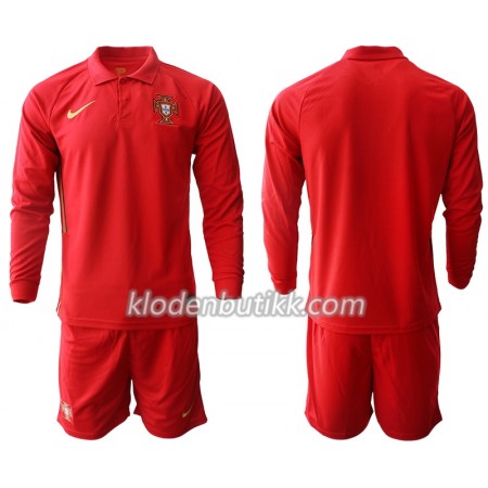 Portugal Barn Hjemmedraktsett Euro 2020 Langermet (+ Korte bukser)